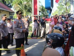Gerakan Pangan Murah Polres Langkat Diserbu Warga