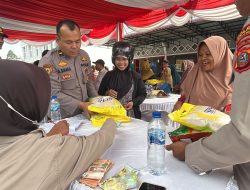 Gerakan Pangan Murah Polres Sergai Sigap Bantu Salurkan Beras Stabilkan Kebutuhan