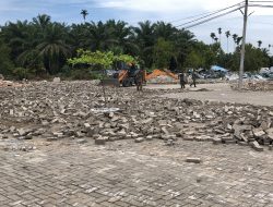 Aparat Gabungan Masih Kawal Hari Ketiga Penertiban, THM Marcopolo Akhirnya Diratakan