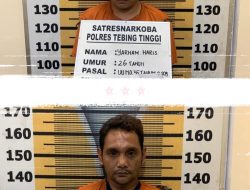 Dua Pengedar Sabu di Sipispis Ditangkap Polres Tebing Tinggi, 2,41 Gram Barang Bukti Diamankan