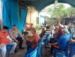 Bhabinkamtibmas Polsek Rambutan Melayat Warga dan Sampaikan Pesan Kamtibmas