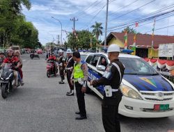 Polresta Deli Serdang Gelar Patroli Skala Besar Pasca Aksi Unjuk rasa