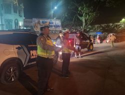 Polres Tebing Tinggi Patroli Blue Light, Jaga Kamtibmas Malam Hari