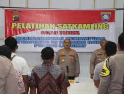 KAPOLRES LANGKAT BUKA PELATIHAN PENINGKATAN KEMAMPUAN SATKAMLING