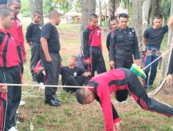 Brimob Polda Sumut Berikan Pelatihan SAR dan Pembinaan Karakter kepada Siswa-Siswi SMA Plus Taruna Bangsa Padang Lawas