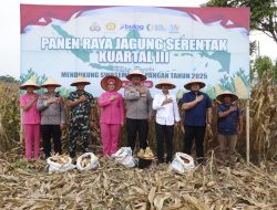 Kapolres Langkat Pimpin Panen Raya Jagung Kuartal III 2025 Secara Virtual