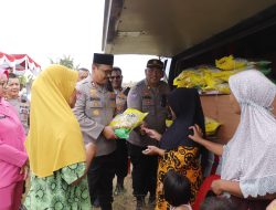 Polres Langkat Salurkan Beras Murah ke Pada Masyarakat 