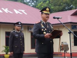 Upacara Hari Kesaktian Pancasila di Mapolres Langkat, Dibacakan Ikrar Tekat Pertahankan Pancasila