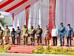 Kapolda Sumut Hadiri Upacara HUT ke-80 TNI di Lapangan Merdeka Medan