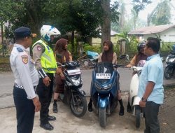 Satlantas Polres Langkat Dekat dengan Pelajar, Wujudkan Generasi Muda Tertib Berlalu Lintas