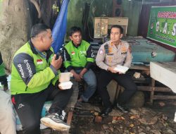 Sambang Pangkalan Ojek dan Betor Kasat Lantas Polres Langkat Ajak Komunitas Driver Wujudkan Zero Kecelakaan