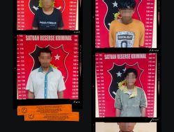 Tim Opsnal Sat Reskrim Polresta Deli Serdang Berhasil Amankan Lima Pelaku Pencurian dengan Pemberatan