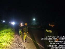 Polres Langkat Gencarkan Patroli Malam di Jalur Strategis