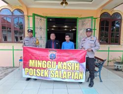 Ciptakan Rasa Aman, Polres Langkat dan Polsek Jajaran Laksanakan Pengamanan Ibadah Gereja.