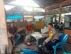 Polsek Rambutan Sambangi Warga Bandar Sakti dan Himbau Kamtibmas