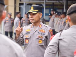 Kapolres Tebing Tinggi Tekankan Profesionalisme kepada Siswa SPN Hinai Saat Latihan Kerja