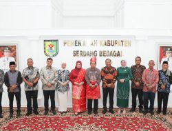 Kapolres Serdang Bedagai Hadiri Silaturahmi dan Perkenalan Kajari Baru di Gedung Putih Kantor Bupati Sergai