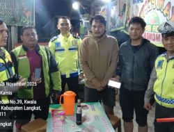 Polantas Menyapa, Edukasi Tertib Berlalu Lintas untuk Ojol dan Pengguna Jalan di Stabat