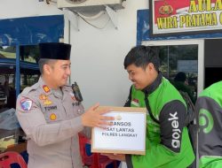 Jumat Berkah Sat Lantas Polres Langkat: Edukasi, Doa, dan Kepedulian untuk Pengemudi Ojek Online