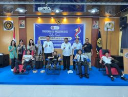 Momentum Hari Bakti Kemenimipas Lapas Tebing Tinggi Laksanakan Donor Darah dan Pengobatan.