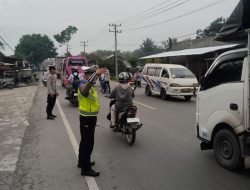 Polres Langkat Laksanakan Pos Padat Pagi Upaya Ciptakan Kamseltibcarlantas