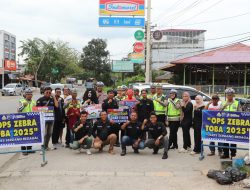 Jum’at Berkah, Sat Lantas Polres Serdang Bedagai dalam rangka Ops Zebra Toba-2025