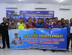 Polres Langkat Gelar Binluh Kamseltibcar Lantas kepada Staf dan Sopir Indomarco.