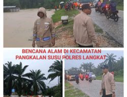 Update Terbaru Bencana Alam di Langkat: Polisi Bergerak Cepat Lakukan Evakuasi, Pengaturan Lalulintas, dan Koordinasi Lintas Instansi