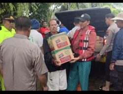 Sat Lantas Polres Pelabuhan Belawan Terapkan Contra Flow Akibat Banjir 1 Meter di Ruas Tol Arah Belawan