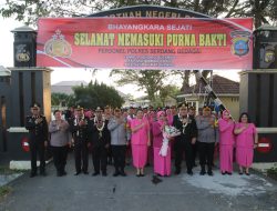 Purna Tugas Personel Polres Sergai. Kapolres : Terimakasih kepada personel purna bakti atas dedikasinya dan keseriusan dalam pelaksanaan tugas