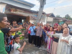 Bantuan Sembako untuk Warga Terdampak Banjir di Wilayah Hukum Polsek Gebang