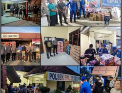 Polres Langkat Salurkan Bansos Kolaborasi Donatur untuk Warga Terdampak Banjir di Empat Polsek dan Sat Polairud