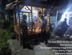 Melalui Sambang Bhabinkamtibmas, Polres Tebing Tinggi Pastikan Keamanan Lingkungan