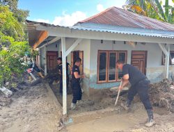 Brimob Polda Sumut Intensifkan Misi Kemanusiaan di Wilayah Terdampak Bencana, Pulihkan Rumah dan Fasilitas Warga