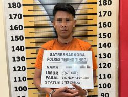 Polres Tebing Tinggi Ungkap Kasus Sabu, Residivis dan 95 Gram Sabu Diamankan di Damar Sari