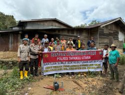 Polres Taput Bangun Sumur Bor, Hadirkan Air Bersih bagi Warga Lobu Pining Pascabencana Longsor