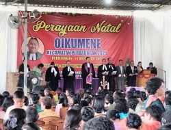 PERAYAYAAN NATAL OIKUEME KECAMATAN  PERBAUNGAN  PENUH HiKMAT DAN SUKA CITA.