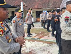 Kapolres Langkat Berikan Motivasi dan Bantuan kepada Polsek Tanjung Pura
