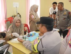 Polres Langkat Gelar Donor Darah dan Anjangsana Sambut Natal 2025