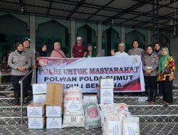 Uluran Tangan di Tengah Longsor Sibolga, Polwan Polda Sumut Hadir Menguatkan Warga