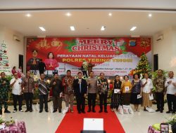 Perayaan Natal Keluarga Besar Polres Tebing Tinggi, Pererat Kebersamaan dan Sinergitas