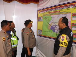 Kapolres Langkat Cek Pos Pam dan Pos Yan Ops Lilin Toba, Pastikan Pengamanan Nataru Aman dan Kondusif