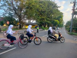 Sat Lantas Polres Langkat Hadir di Pagi Hari, Pastikan Arus Lalu Lintas Aman dan Lancar