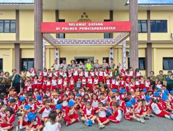 “Belajar Tertib Berlalu Lintas, 180 Anak TK Antusias Ikuti Edukasi Sat Lantas Polres Pematangsiantar”