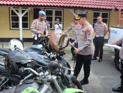 Kapolres Binjai Cek Kesiapan Kenderaan Dinas Menjelang Operasi Ketupat Toba 2026
