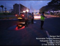 Ciptakan Rasa Aman di Bulan Ramadhan, Polresta Deli Serdang Laksanakan Patroli Menyapa Subuh
