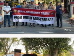 Polres Langkat Berbagi Takjil di Hari ke-18 Ramadhan, Polsek Jajaran Ikut Serentak Berbagi