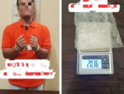 Satres Narkoba Polres Langkat Amankan Pria Diduga Miliki Sabu 20,36 Gram di Tanjung Pura