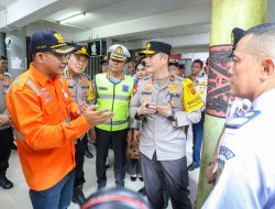 Wakapolda Sumut Tinjau Stasiun KA Medan, Pastikan Pelayanan Mudik Lebaran Berjalan Optimal