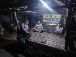 Bhabinkamtibmas Polsek Salapian Aktif Cek Pos Satkamling, Wujudkan Keamanan Desa